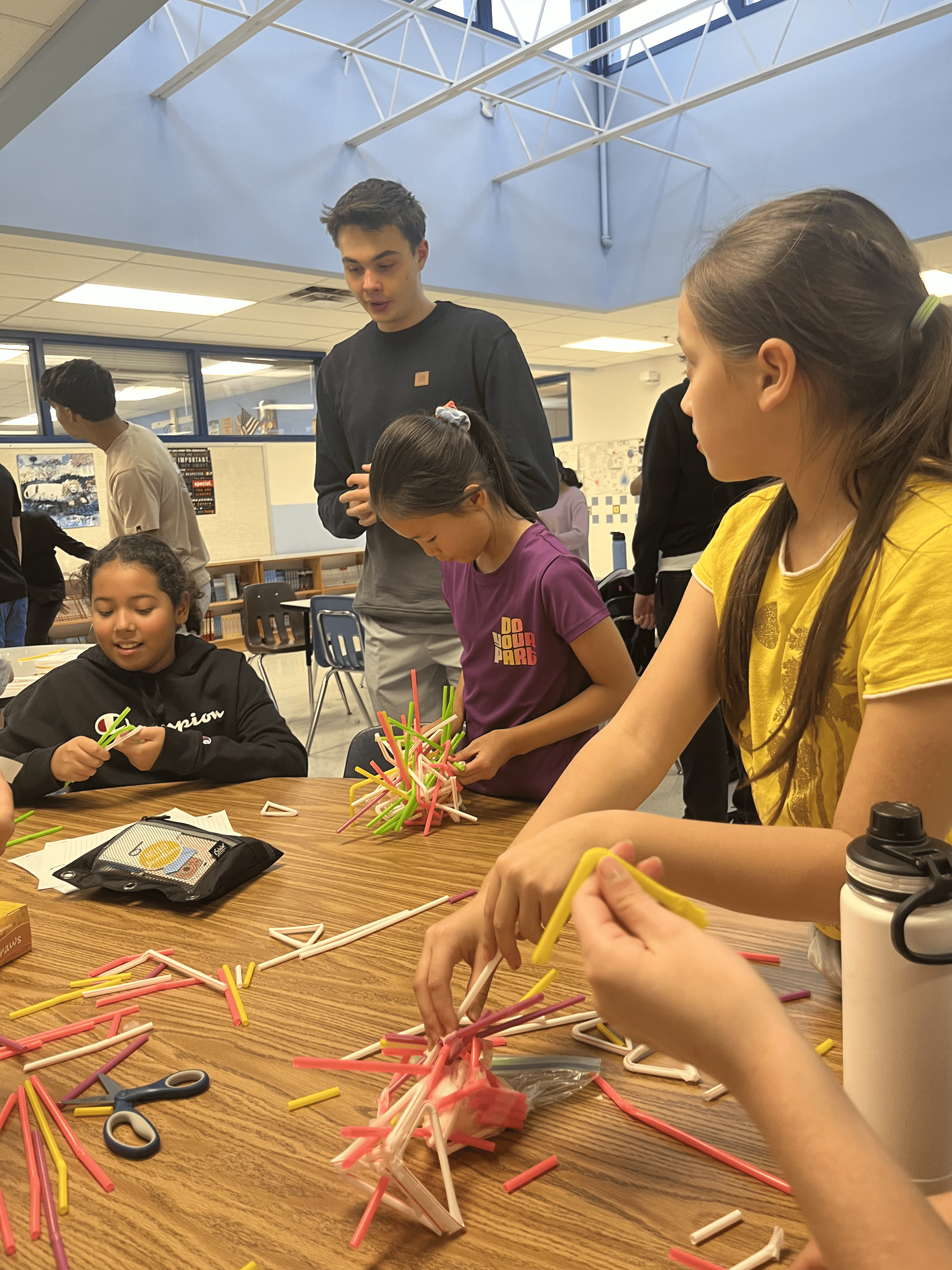 Diverse students engaged in learning