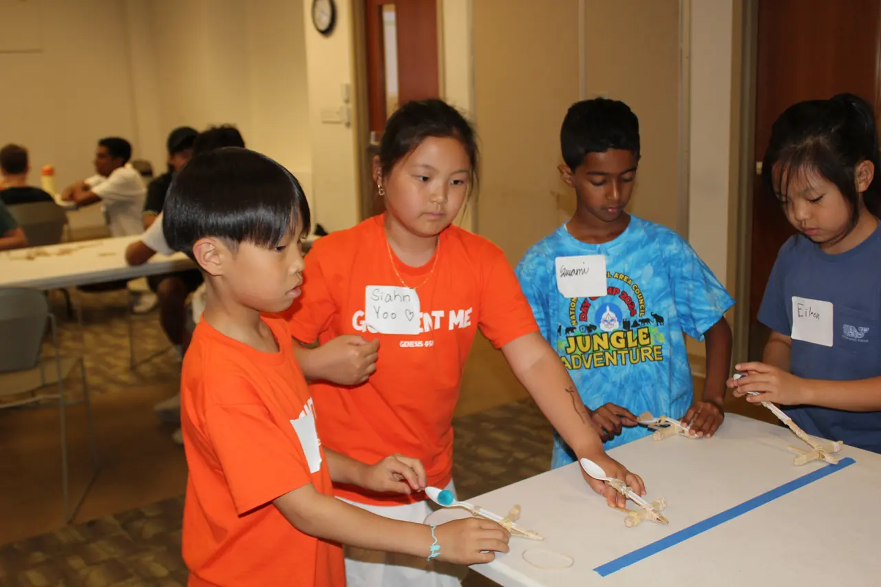Students working on a STEM project