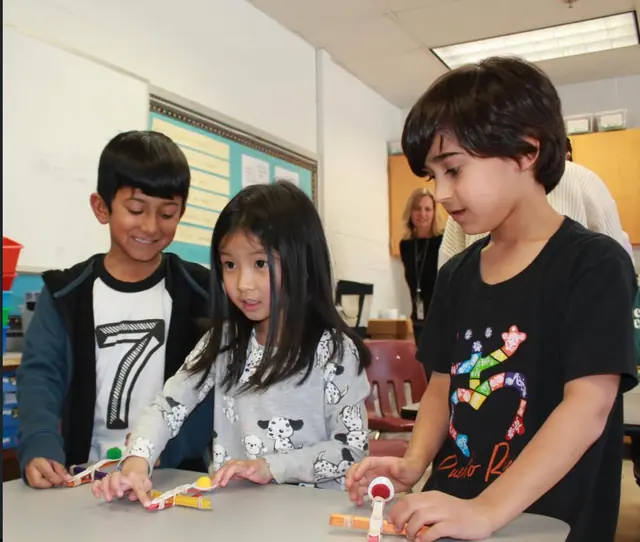 Workshop in action with multiple students