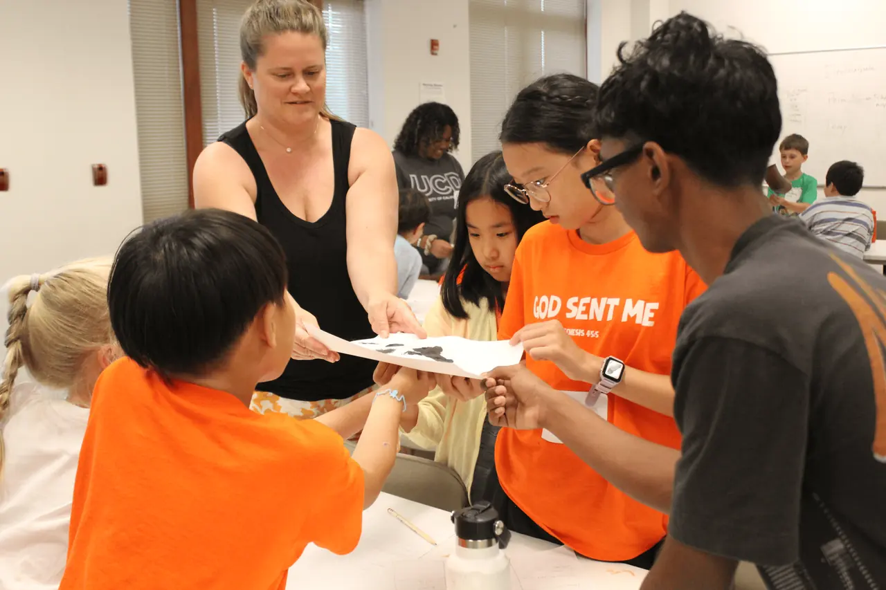 Students exploring a curiosity-first STEM workshop